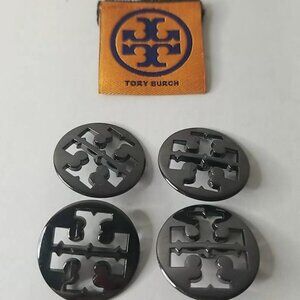 Tory Burch Lot Of 4 Buttons Silver 1-1/8” Replacement Logo Buttons